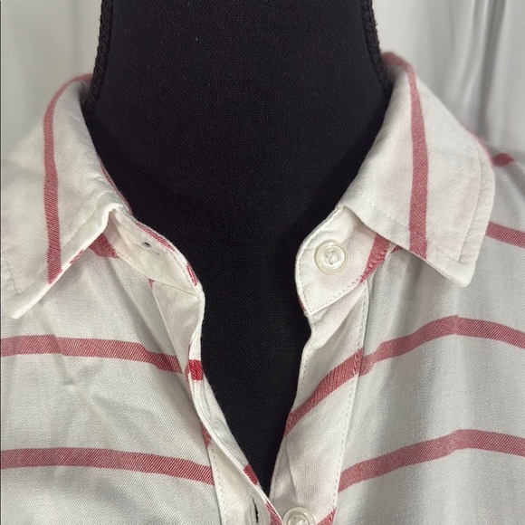Rails White and Red Striped Casual Shirt - Picture 3 of 7